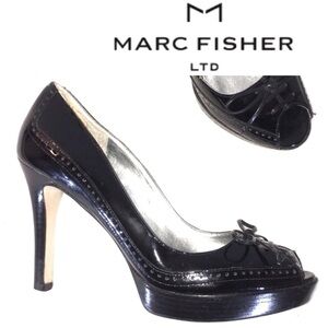 Marc Fisher Platform Heel with Corset Detail